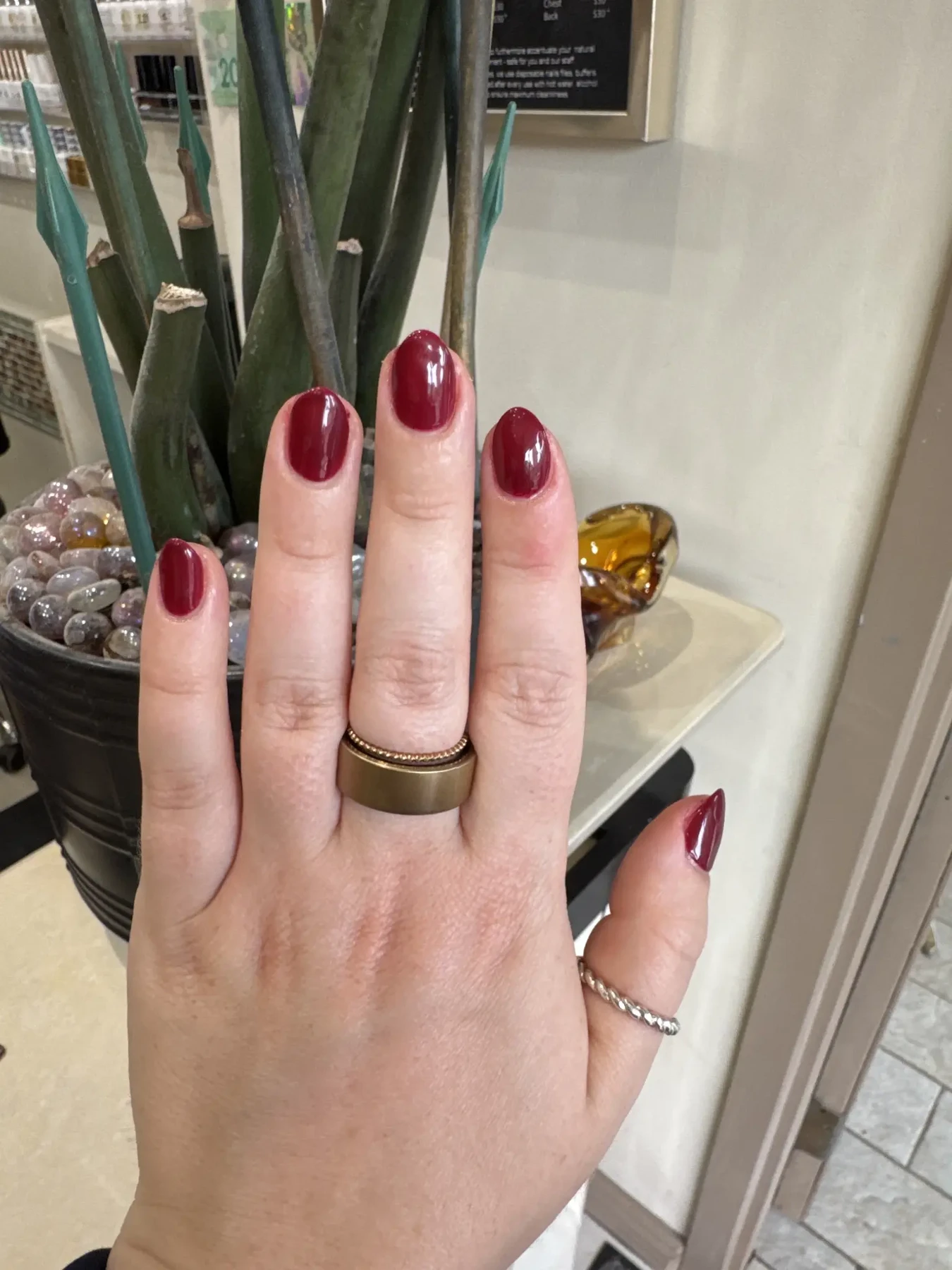 Deep cherry red