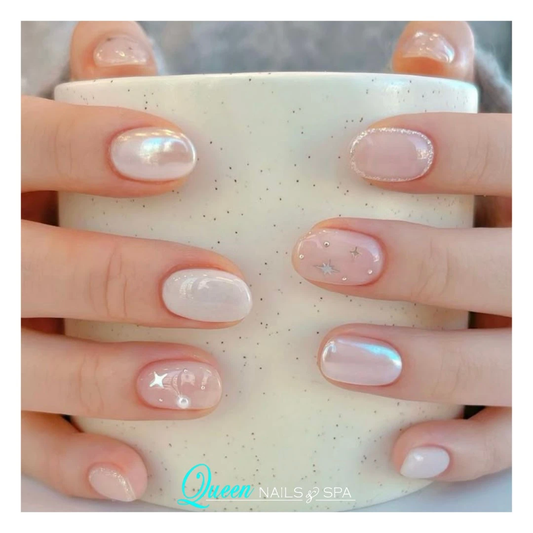 Soft pink shimmer
